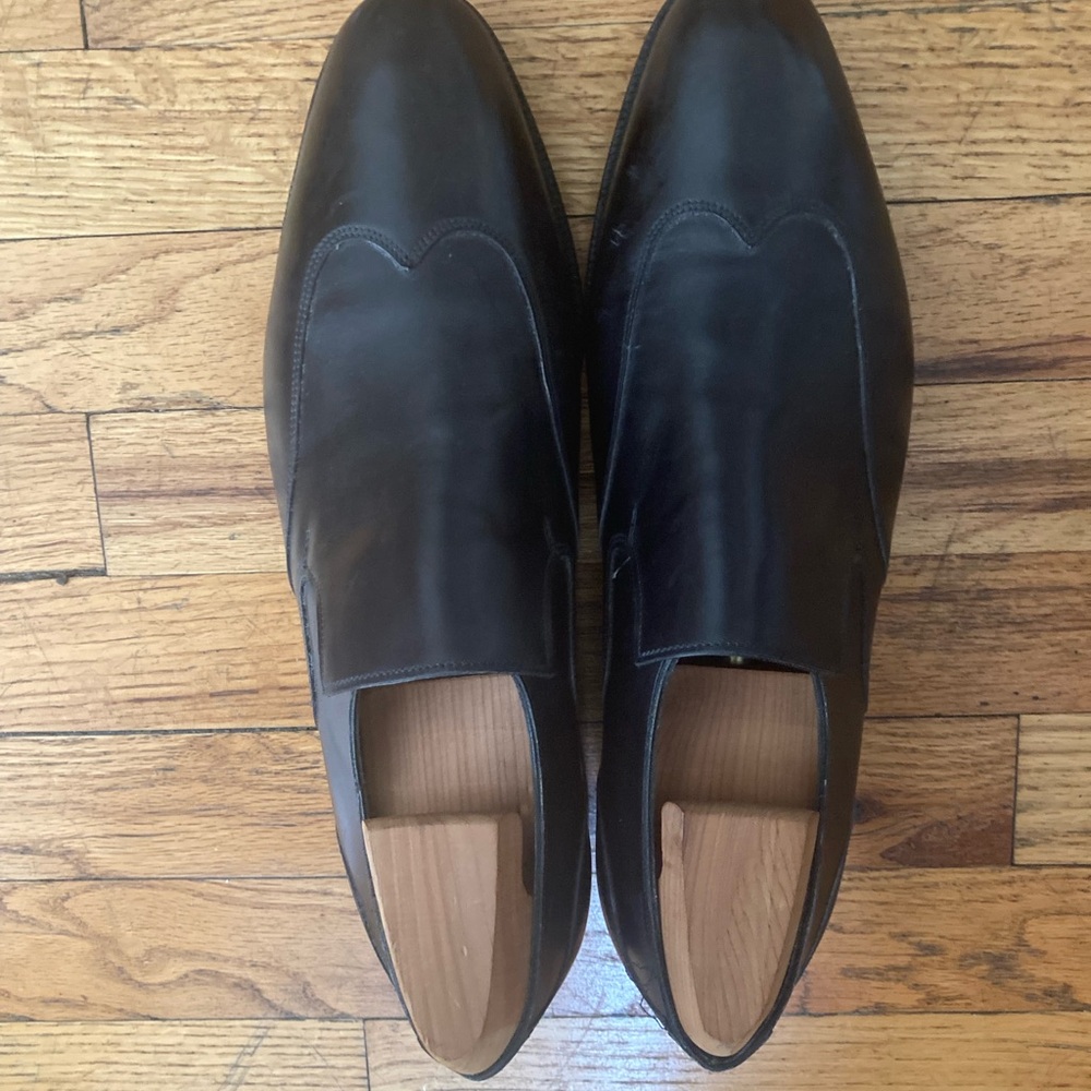 John Lobb Classic Black Leather Loafers